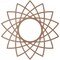 Ekena Millwork Eleanor Wood Fretwork Pierced Ceiling Medallion, Wood (Paint Grade), 16"OD x 6 1/8"ID x 3/8"T CMWP16X16X0375EAMF - alternate 2